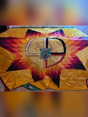 Southwest Native American Style Quilt Blanket Turtle Medicine
